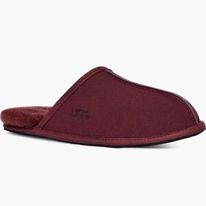 UGG Maroon Suede Slip-On Slippers